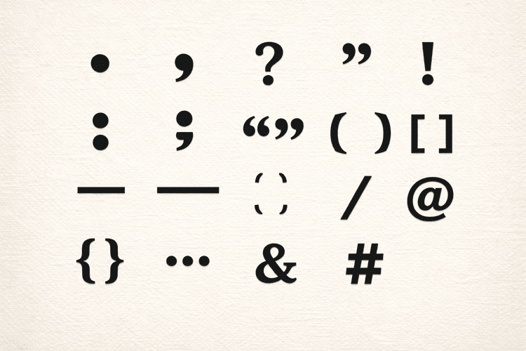 เครื่องหมายวรรคตอนภาษาอังกฤษ